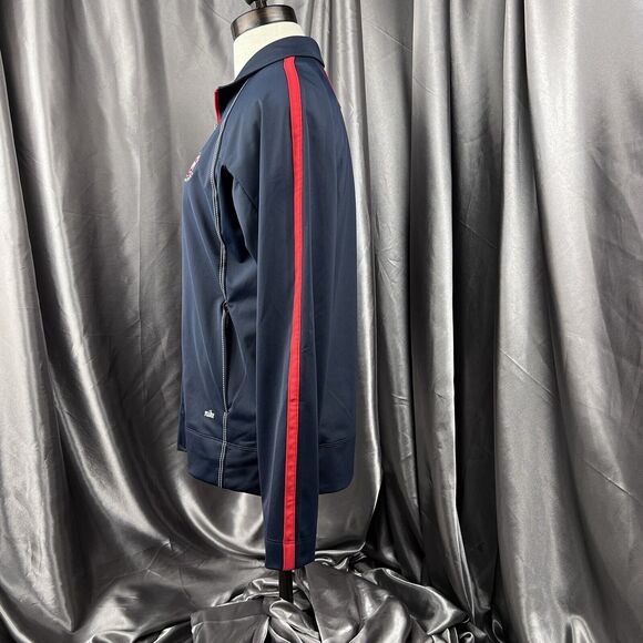 Nike Golf Tour Women S Performance Jacket Dri-Fit Navy Red Full Zip Pebble Beach - Picture 6 of 15